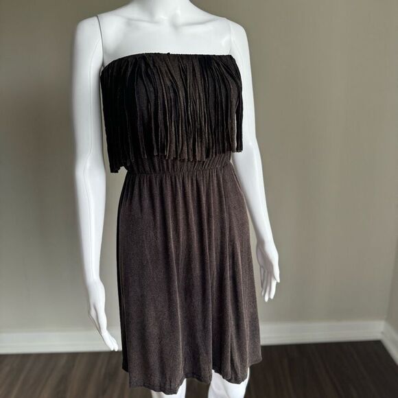 Western Fringe Cut Mini Summer Concert Dress Dress NWT - Picture 1 of 9